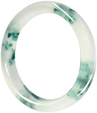 URED Floating Green Jade Bangle Bracelet For Women Narrow Feng Shui Bracelet Good Luck jade Bangle Genuine Healing For Woman Yoga meditation mother gift Birthday good luck