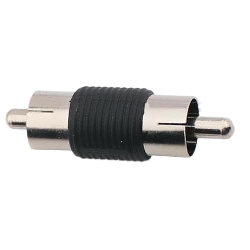 Adaptador de audio RCA macho a macho NEORTX chapado en níquel sólido 6