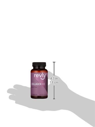 Amazon Brand - Revly Vitamin C, 2500 Mg Collagen Peptides Per Serving, 90 Tablets, 1 Month Supply #TOP5