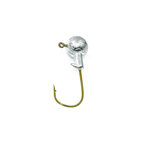 Temorah Unpainted Jig Heads,Ball Heads With Bronze Hook thumb #2