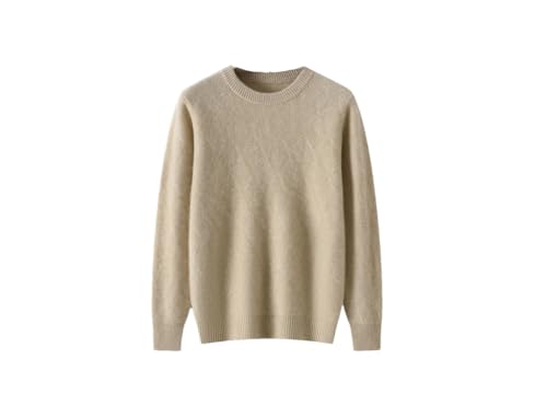 Men Thick Knitwear Sweater Seven Needles Thickened Sweater Casual Crew Neck Pullover