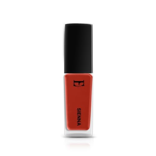 Image of SIENNA Vegan Nail Polish Terracotta Brown Color | Long Lasting Chip Resistant Formula | Quick Dry Glossy Finish | Non Toxic & Cruelty Free Nail Paint for Women | 10 ml