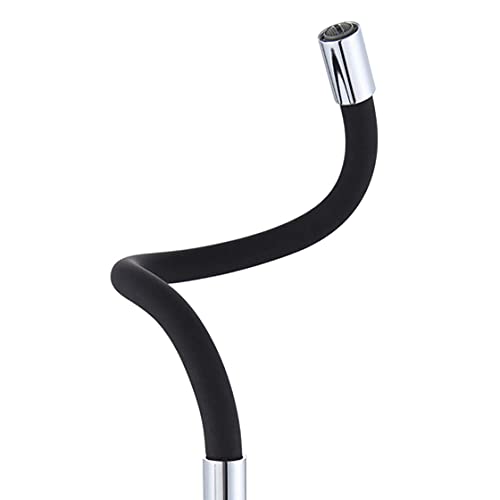 ATCO® Caño flexible en forma de S para válvula de pie, grifo de lavabo, grifo de pared, grifo de cocina, 3/4", color negro Cover