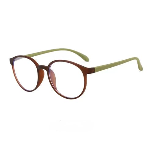 ZDDOUS Verde oscuro pequeño marco Retro gafas de lectura redondas con robustas hechas bisagras de primavera lectores de moda para mujeres hombres (Verde,1.5)