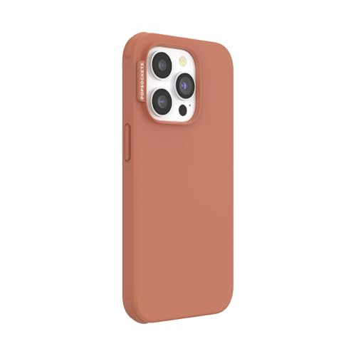 Image of POPSOCKETS iPhone 14 Pro Case with MagSafe, Phone Case for iPhone 14 Pro, Grip Sold Separately, Wireless Charging Compatible - Terra-Cotta