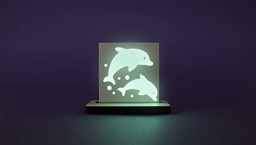 Smartile - azulejo ceramico, luminiscente, miniglowing, delfines, burbujas Cover