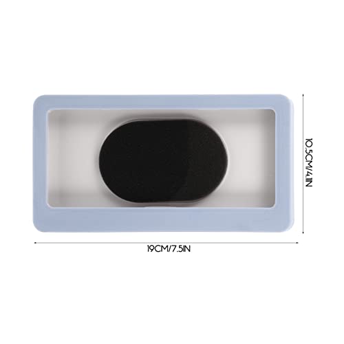 Ukcoco Mirror Brackets Shower Phone Holder 360° Rotation Wall Mount Phone Holder Bathroom Phone Shelf Shower Glass Mirror Storage Box For Bathroom Mirror Bathtub Kitchen Blue Rotating Storage Rack #TOP6