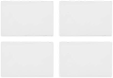 Tosnail 16 Pack 4" x 6" Rubber Stamp Carving Blocks, Soft Rubber for Craft Project - Great for Beginners and Professional - White