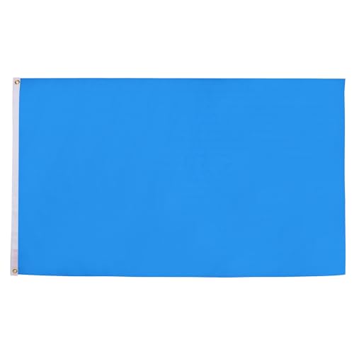 AZ FLAG - Flagge Einfarbig Blau - 90x60 cm - Einfarbig Fahne 100% Polyester mit Messing-Ösen - 50g