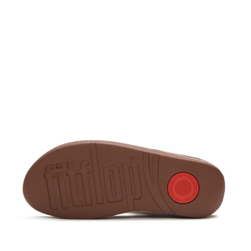 Image of FitFlop Halo Bead-Circle Metallic Toe-Post Sandals | Casual Sandals