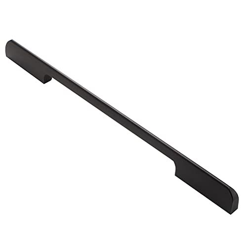 Tiradores para gabinetes negros mate de acero inoxidable en pack de 10 unidades