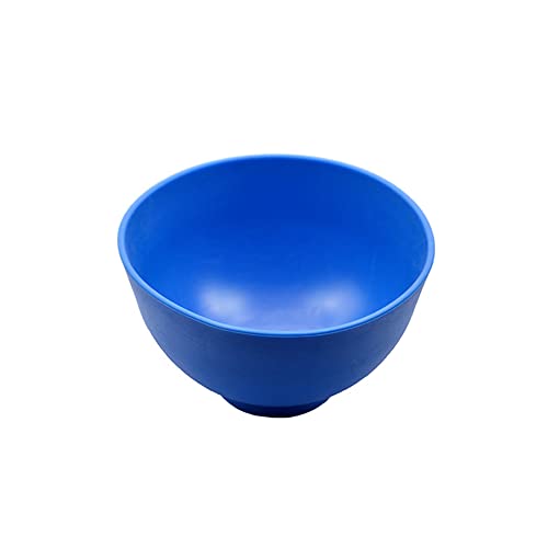 Lot de 3 bols mélangeurs en silicone souple avec impression en caoutchouc - Bleu - Taille XL
