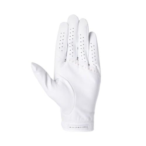 TravisMathew Men\'s Premier 2.0 Golf Glove - White LHML, Medium