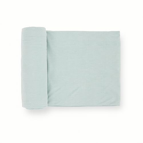 Image of Little Unicorn Premium Stretch Knit Swaddle Blanket | Super Soft with Optimal Stretch & Breathability for swaddling (Frost Green)