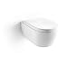 Produktbild Soho Hänge Wand WC ohne Unterspülrand Toilette Brillant Weiß mit WC-Sitz
