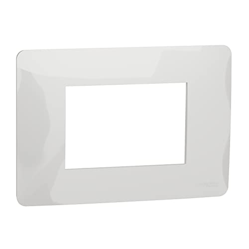 Schneider Electric - Schneider Electric NU210318 Unica Studio - plaque de finition - Blanc - 3 modules