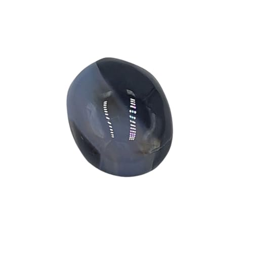 Sulemani Kala Hakik ágata negra natural ovalada de 13.65 quilates Sahiba Gems