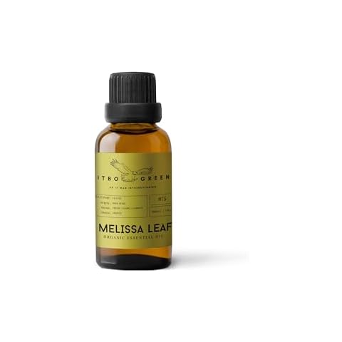 Organic Melissa Leaf Essential Oil for Aromatherapy Cover