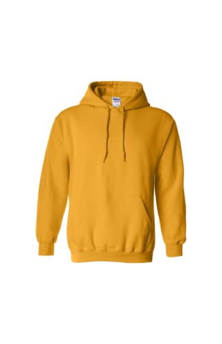 Sweat à capuche Gildan G18500 anti-froid en polaire dorée taille M