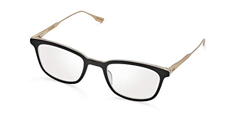 Image of Dita FLOREN DTX114-52-01 Matte Black - Crystal Clear - White Gold Eyeglass Frame 52mm