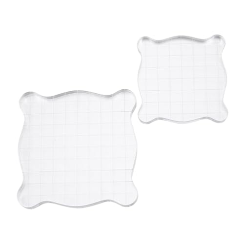 Beatifufu Stamps Crafts Acrylic Stamp Blocks Tool Versatile Plate Comfortable Handling