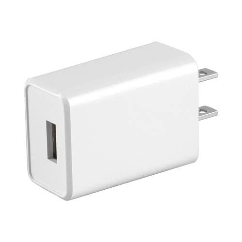 YOTFUEL Wall Charger Cube 5V2A USB Power Supply Charging Block Universal Wall Plug Brick Portable Travel Fast Charger Power Adapter for iPhone, Samsung Galaxy, LG (White)