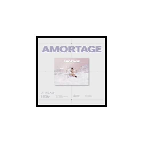 B'LACKP'INK J'isoo AMORTAGE 1st Mini Album LP Vinyl Version with Tracking Sealed (Pink Version)