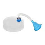 TOBBOMEY Orinal Portátil Plegable Reutilizable Unisex con Manguera Flexible y Embudo Antiderrames para Viajes Camping y Emergencias al Aire