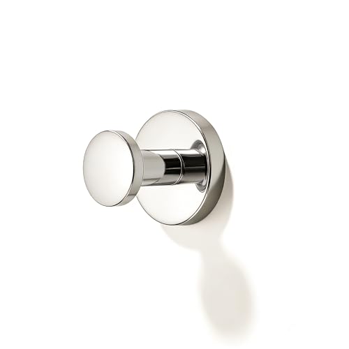 khtumeware Robe Hook for Hanging 5 Pack Bathroom Towel Hooks Polished Nickel Hat-and-Coat-Hooks