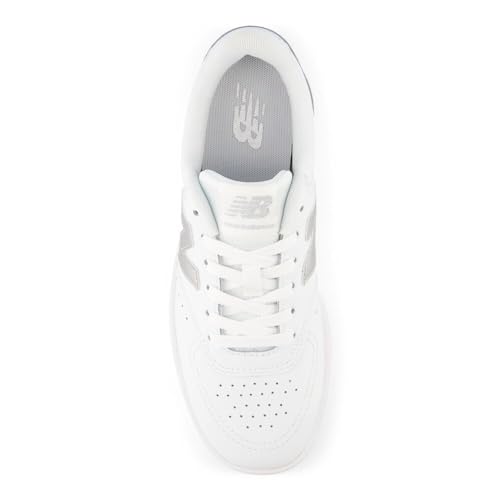 New Balance Women's BBW80 V1 Sneaker, White/Metallic Silver/0, 11