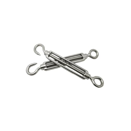 Tensor Abierto de Acero Inoxidable 304 con Ojo y Gancho para Ajuste de Cables, 1 Pieza M4 miniatura 4