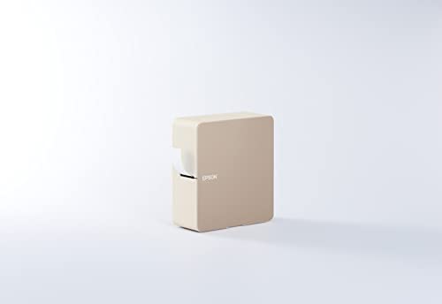 Epson LW-C610 LabelWorks stylish portable printer for home and office, compatible 50 tapes and prints up to 24mm width tapes and ribbon