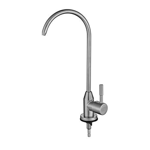 Grifo purificador de agua para fregadero de cocina con diseño giratorio gris 1