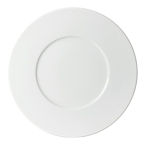 TREND' UP - ASSIETTE PLATE 27 CM PORCELAINE BLANCHE ZEN (LOT DE 6)