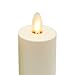 Luminara Realistic Artificial Moving Flame Votive Candle - Set of 2 - Moving Flame LED Battery Operated Lights for Christmas, Halloween - Remote Ready - Remote Sold Separately - Ivory - 1.5
