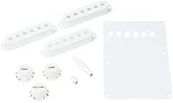 FOR YOU: Vintage Strat Accessory Kit BEST MATERIALS: Vintage style Control Knobs, Pickup Covers and mire YOUR USE: Change the look of your Stratocaster easily PLAY THE LEGEND: Fender - The worlds leading guitar manufacturer