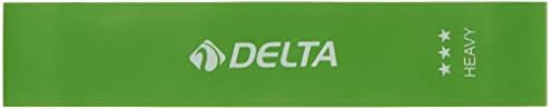 delta spor Latex Aerobik Pilates Direnç Egzersiz Bandı Squat Çalışma Lastiği,Yeşil,Tam - Görsel 2