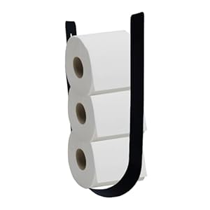 Generic LJEOIT6 Toilettenpapierhalter Metallrahmen Schwarz