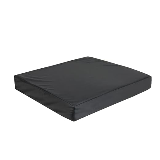 BUY ALL HERE Pressure Relief Wheelchair Seat Cushion Bolster Water Proof Fire Retardant Cover in Black (18 x 16 x 2 Inch) 45 x 40 x 5 CM