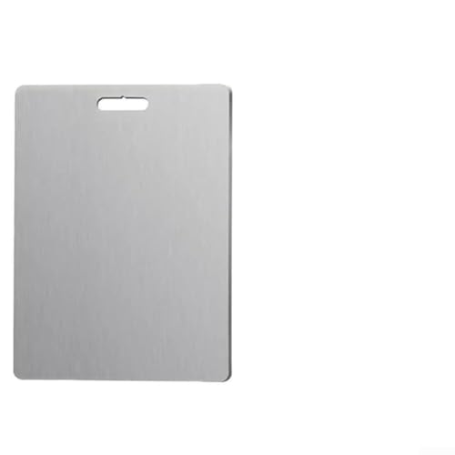 Tabla de cortar de acero inoxidable fácil de limpiar, perfecta para cualquier tarea de cocina (46 x 30 cm)
