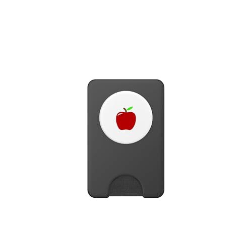 PopWallet para MagSafe Manzana roja PopSockets tarjetero magnético extraíble 2