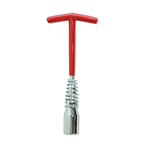 Simply Tools SPS02 T-Type Spark Plug Spanner 21mm with Rubber Insert, Red - Image 2
