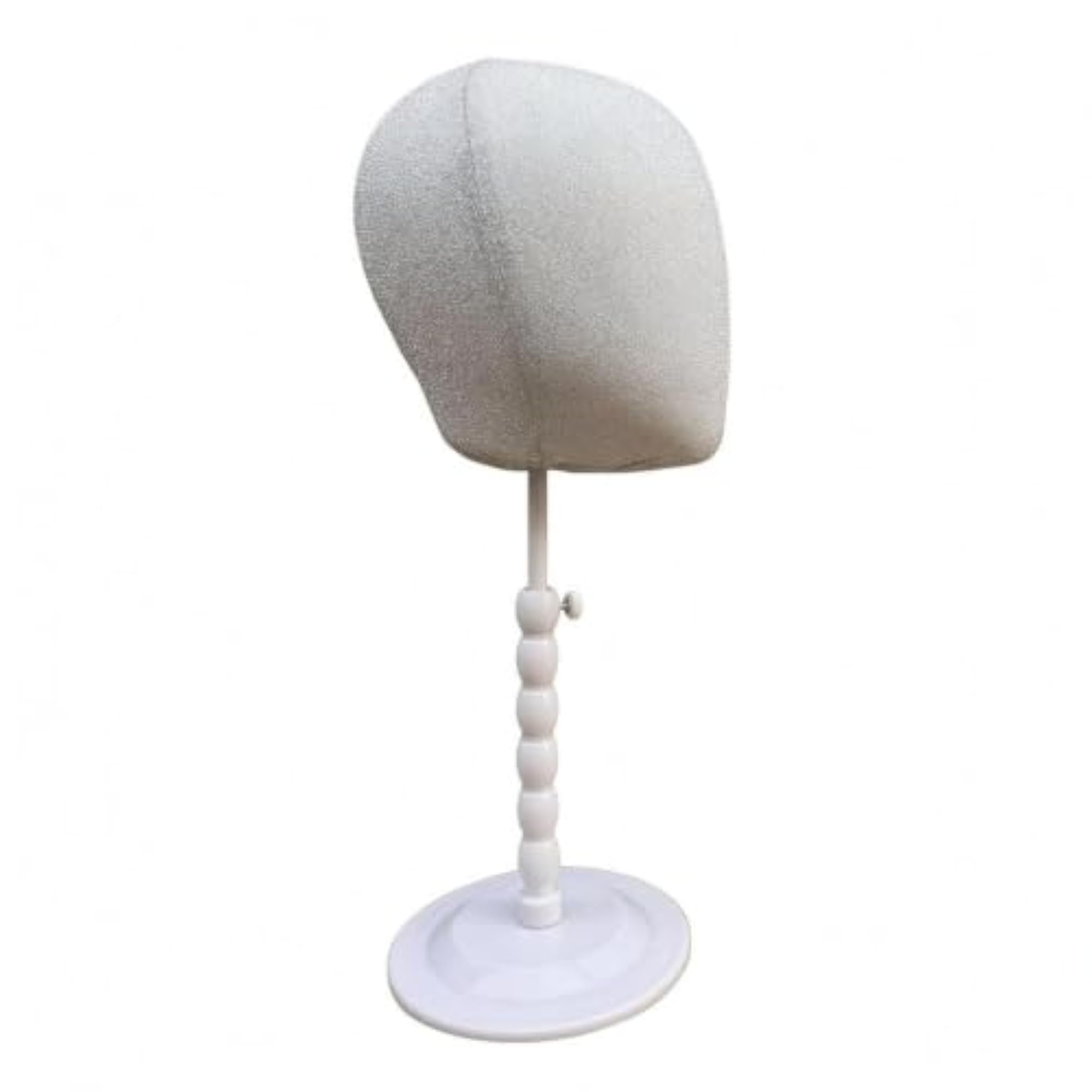 Vertical Pole Adjustable Hairpiece Stand, ABS Base