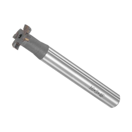 Image of T-Slot Milling Cutters, 4 Flute, 0.6 inch Cutting Dia, 0.12 inch Depth, Tungsten Carbide Tip