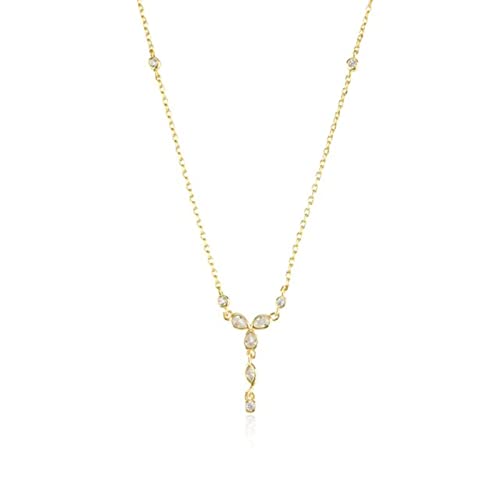 Bijoux en cristal et collier croix fleur paradis longue chaîne argent 925
