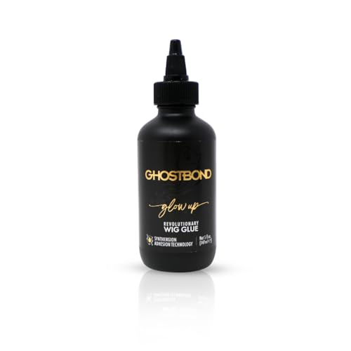 GHOSTBOND Glowup Revolutionary Wig Glue 5oz - Hair Replacement Adhesive That Stays for A Week: Water & Oil-Resistant, Strong Hold for Secure & Natural-Looking Wigs, Toupees, Poly & Lace Systems