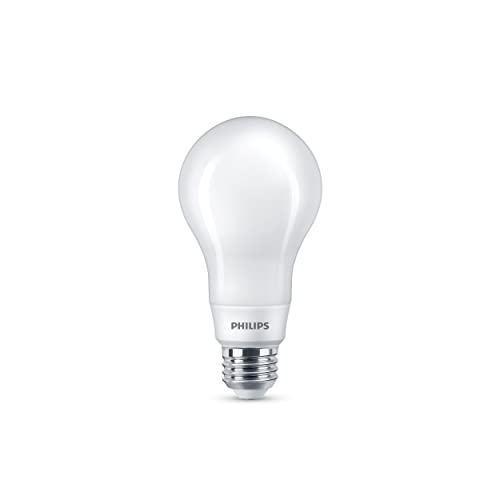 PHILIPS LED 100W A21 2-Pack WhiteDial Multi-CCT (5000K) 1600 Lumen (11.5W = 100W) Dimmable Frosted Flicker-Free Light Bulbs