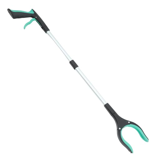 Vaguelly Pince De Préhension Pliable à Long Manche Vert Outil De Ramassage D’aide à La Mobilité Prise Antidérapante Pour Ramasser Déchets Maison Parc Rue Personnes Âgées
