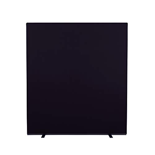Image of Panelwarehouse Office Partition Screen 1600mm W x 1800mm H Black Woolmix
