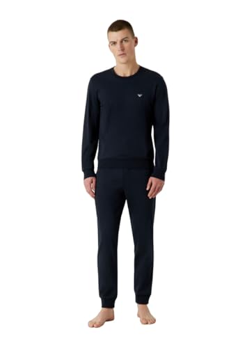 Emporio Armani Men's Interlock Long Sleeve Pajama Set